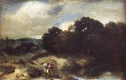 Jan lievens A Landscape with Tobias and the Angel painting